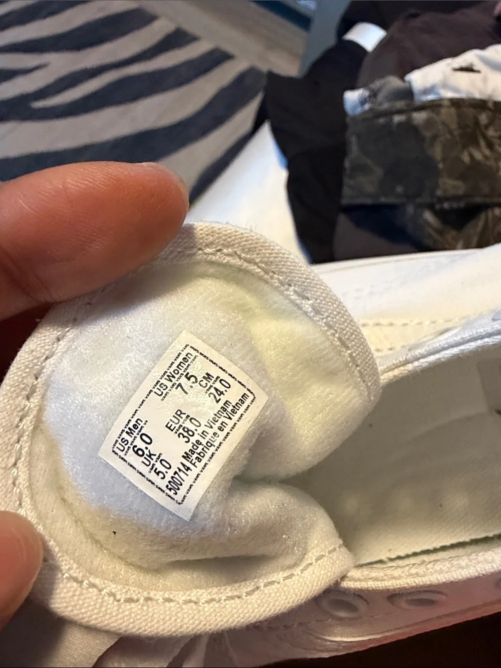 Vans all white